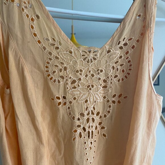 Orange creamsicle A-line summer dress 🍊 🍦 Handmade! - Picture 3 of 6